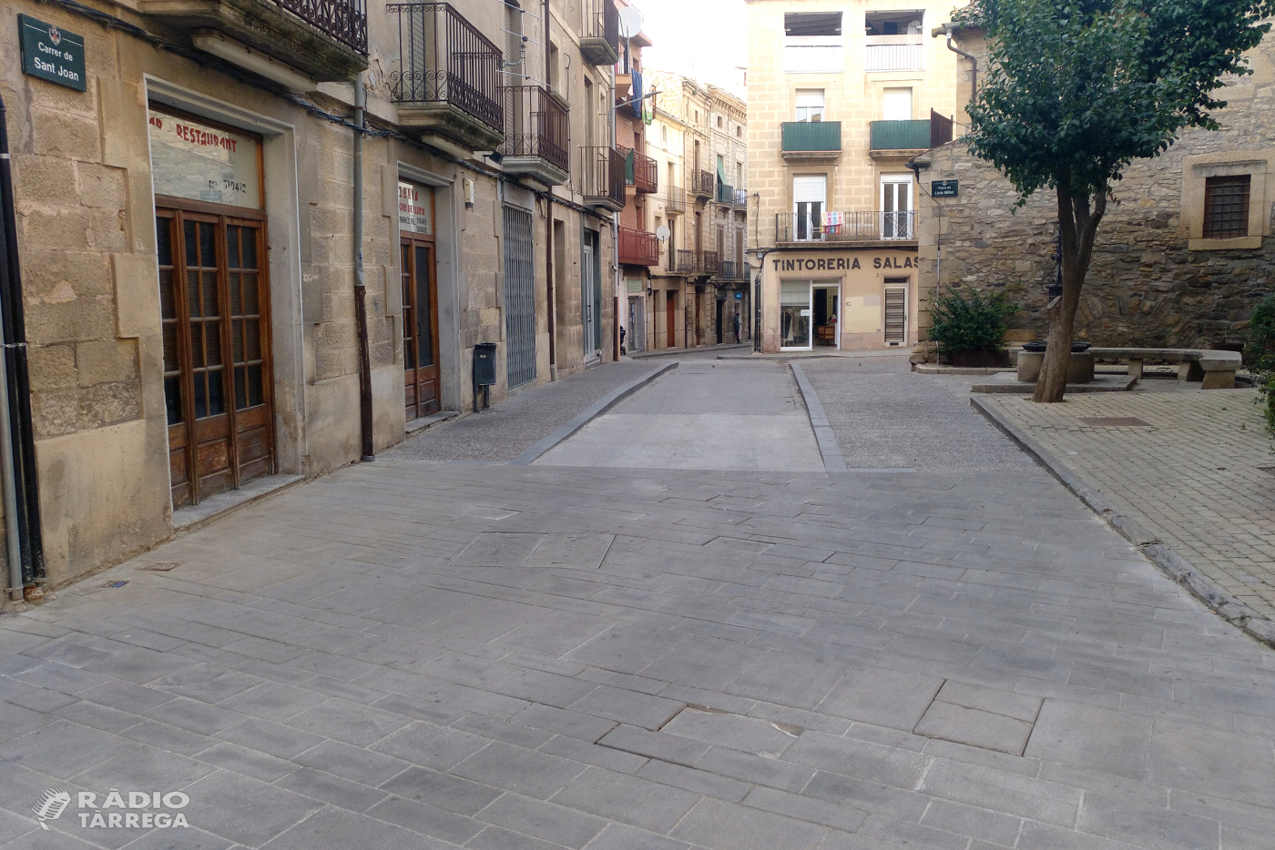 Tàrrega renovarà les lloses malmeses del paviment situat a la cruïlla dels carrers Urgell i Sant Joan a partir del dilluns 29 de març