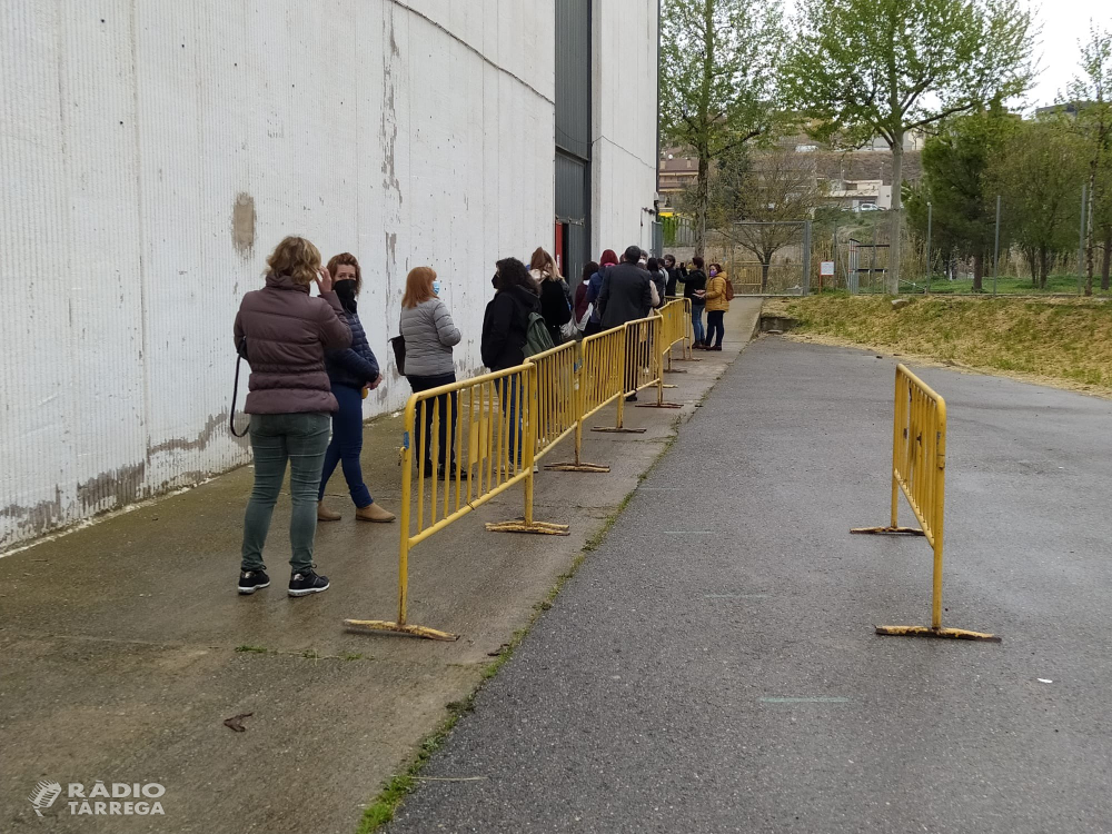 190 persones participen al cribratge poblacional que s'ha dut a terme aquest dimecres a Tàrrega