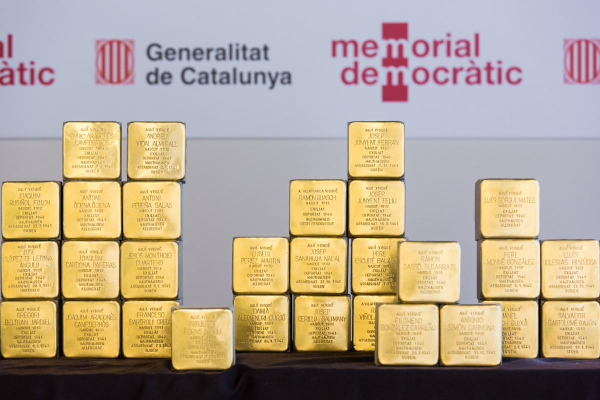 Tàrrega rep 9 llambordes honorífiques Stolpersteine en memòria dels nou targarins que van ser deportats al camp de concentració de Mauthausen