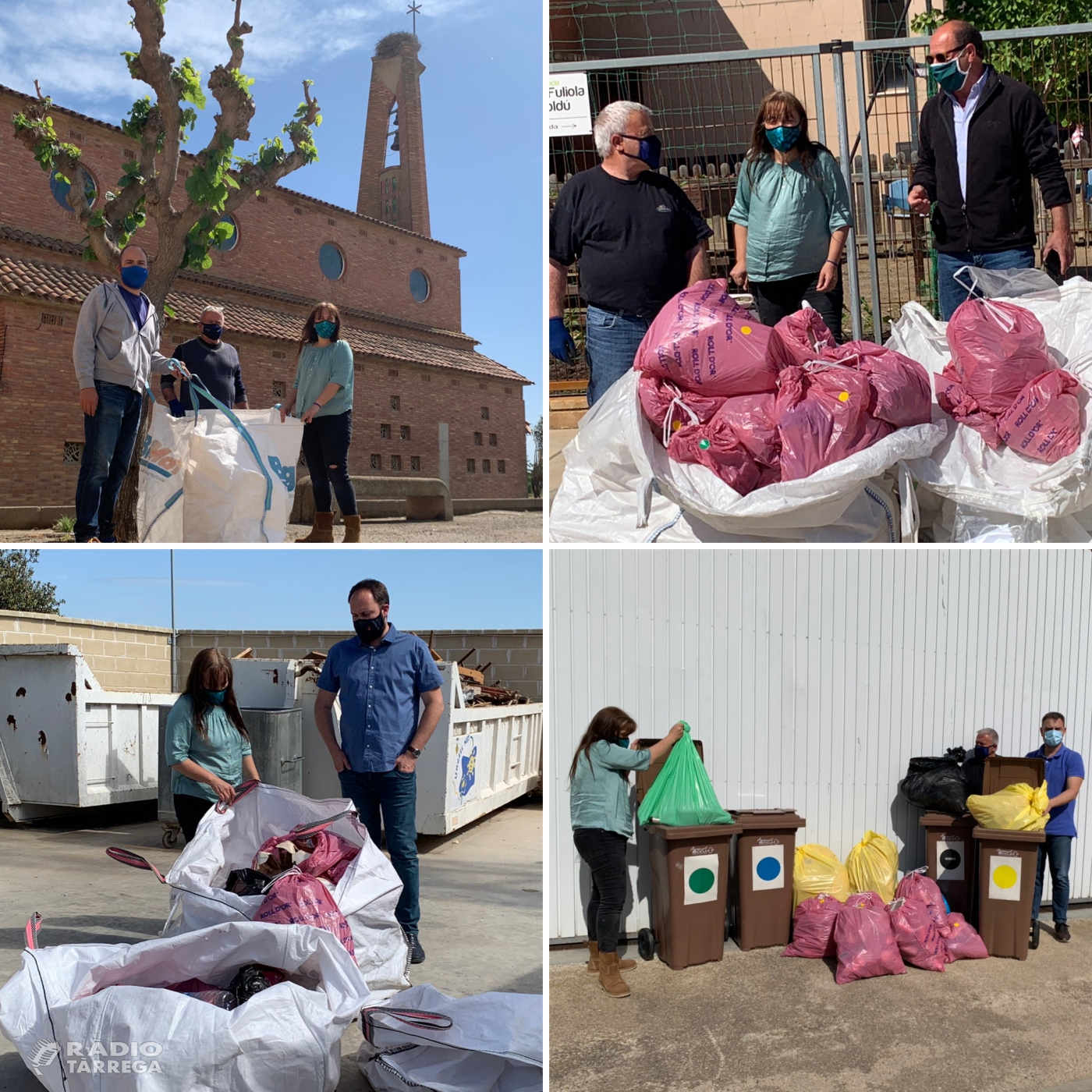 Els participants a la batuda de neteja del Let’s Clean Up Europe a La Serra d’Almenara recullen 180 kg de residus