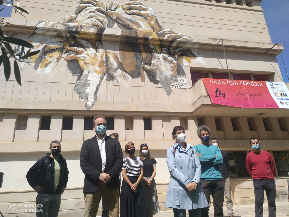 L'EASD Ondara de Tàrrega inaugura el mural "Junts fem l'Ondara"