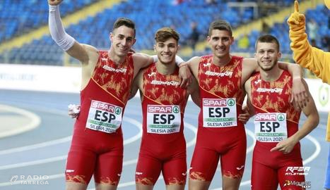 L'Atleta targarí Arnau Monné segon al 4x100 de l'Europeu