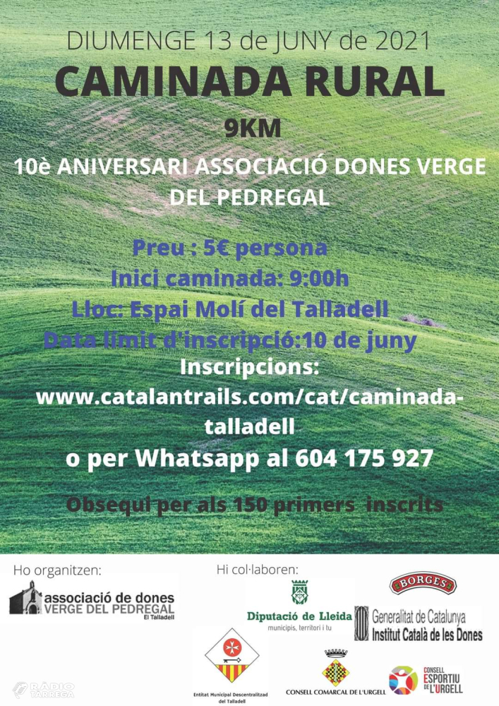 L’Associació de Dones Verge del Pedregal del Talladell celebra el seu desè aniversari amb una caminada Rural