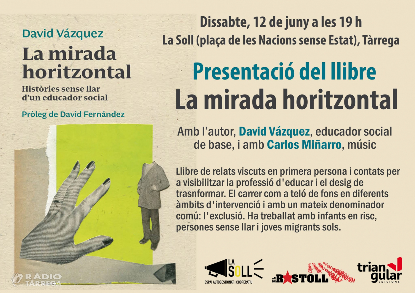 David Vázquez presenta a la Soll el seu llibre 'Mirada Hotizontal'