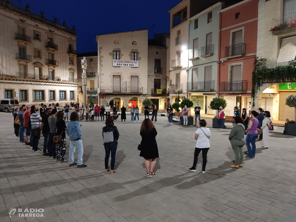 Concentració a Tàrrega per condemnar la violència masclista