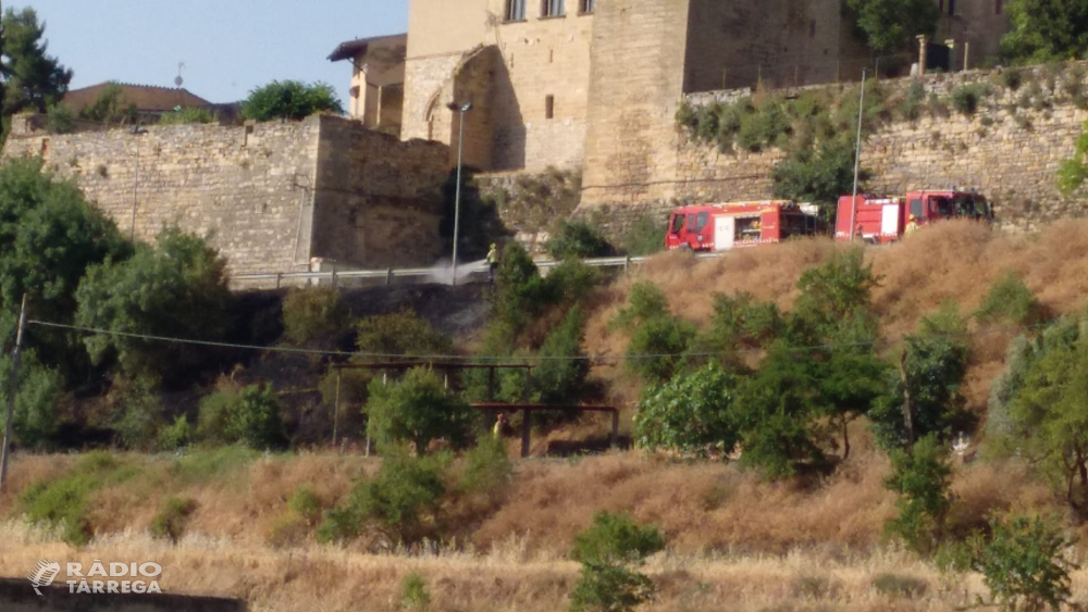 Apagat un incendi de matolls a Verdú