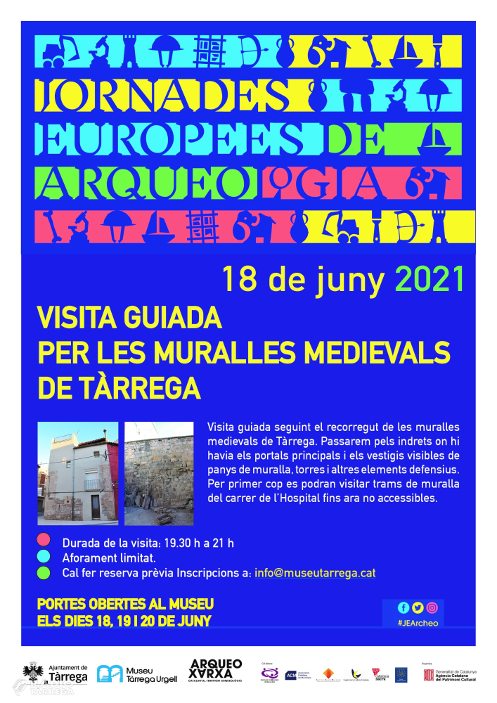 El Museu Tàrrega – Urgell participa en les jornades europees d'arqueologia amb una visita guiada per les muralles medievals