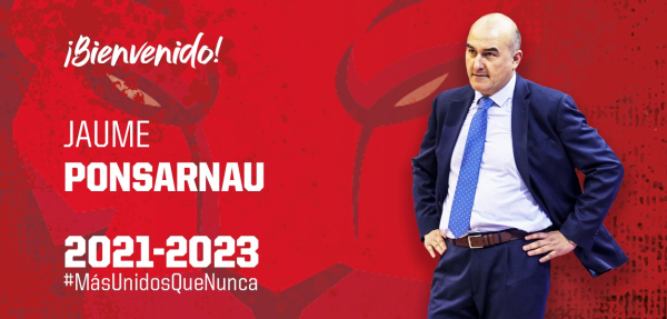 L'entrenador de bàsquet targarí Jaume Ponsarnau fitxa pel Casademont Saragossa