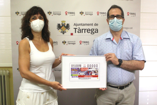El Mercat Setmanal de Tàrrega, imatge del cupó de l’ONCE del proper dilluns 12 de juliol