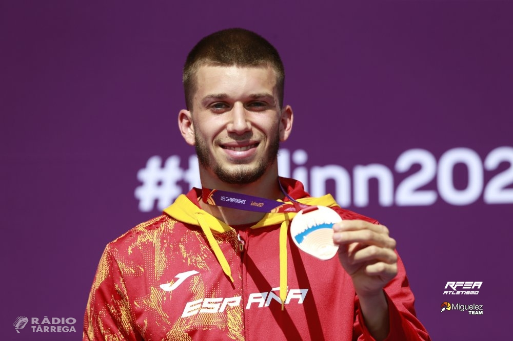 L’atleta de Tàrrega Arnau Monné torna del Campionat d’Europa Sub23 amb una medalla de plata en relleus 4x100 i una de bronze en 100 metres