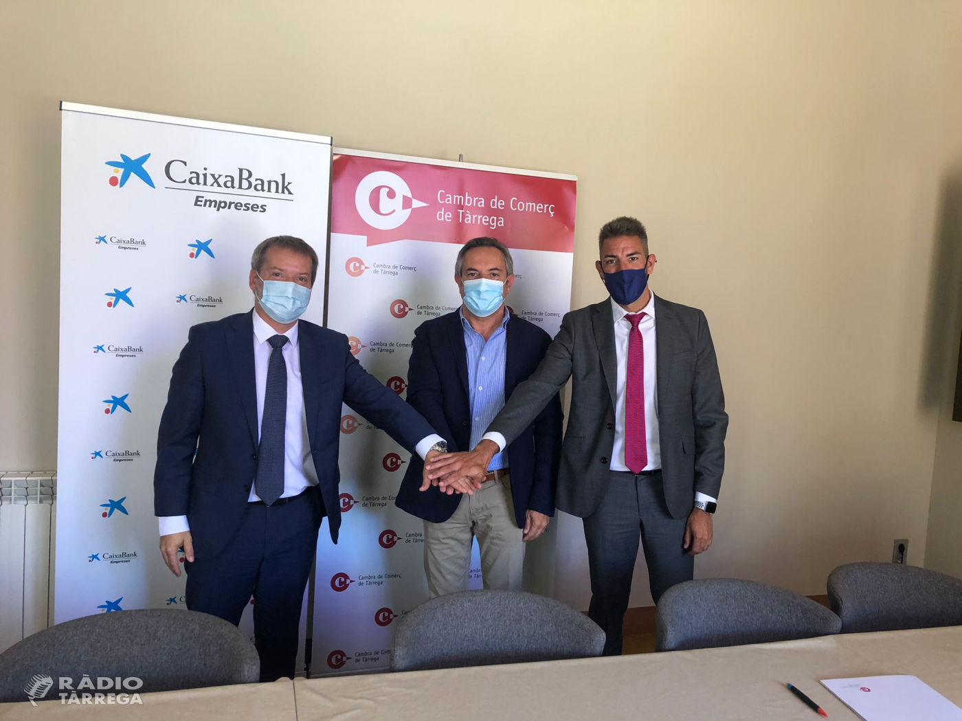La Cambra de Comerç de Tàrrega i Caixabank, donaran suport a projectes empresarials del pla de Lleida en el marc del pla europeu de recuperació