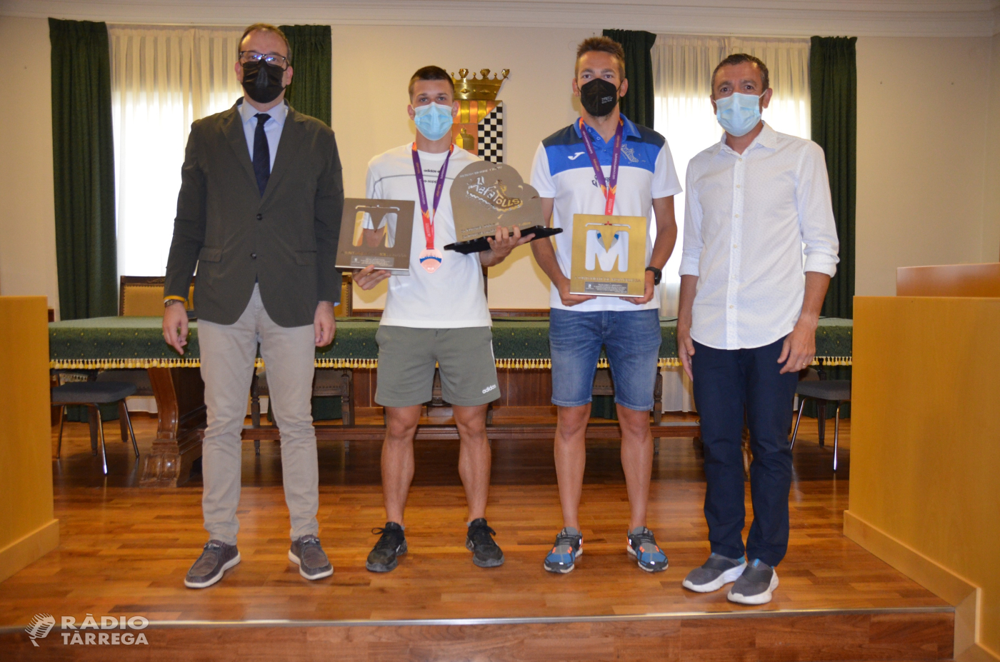 L’Ajuntament de Mollerussa homenatja l’Arnau Monné, atleta targarí format als Xafatolls, per l’èxit als campionats europeus