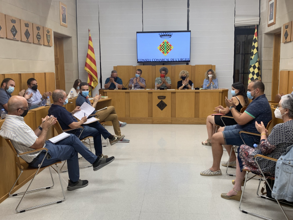 El Plenari del Consell Comarcal de l'Urgell es reuneix de forma presencial després d’un any de sessions telemàtiques