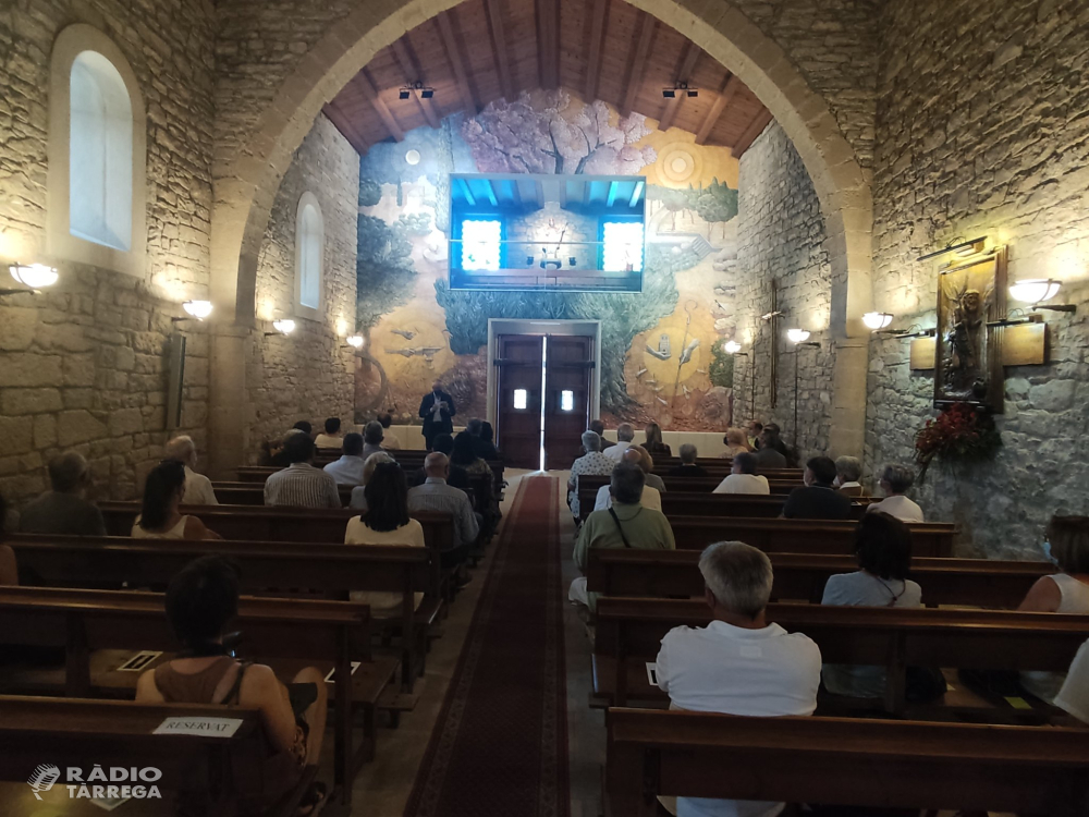 Tàrrega inaugura el mural al fresc de Josep Minguell a l'ermita de Sant Eloi i la seu social dels Amics de l'Arbre, coincidint amb Sant Magí