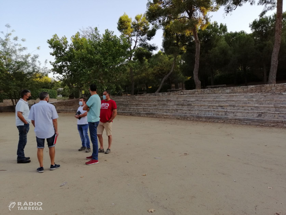 Finalitzen les obres a la plaça de la Bassa del Parc de Sant Eloi de Tàrrega