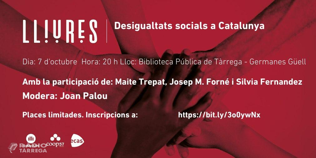 Maite Trepat, Josep M. Forné i Sílvia Fernández participen al debat 'Desigualtats socials a Catalunya'