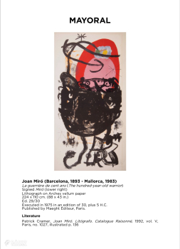 L’Espai de Verdú del Grup Alba inicia un projecte artístic sobre Miró en col·laboració amb la Galeria Mayoral