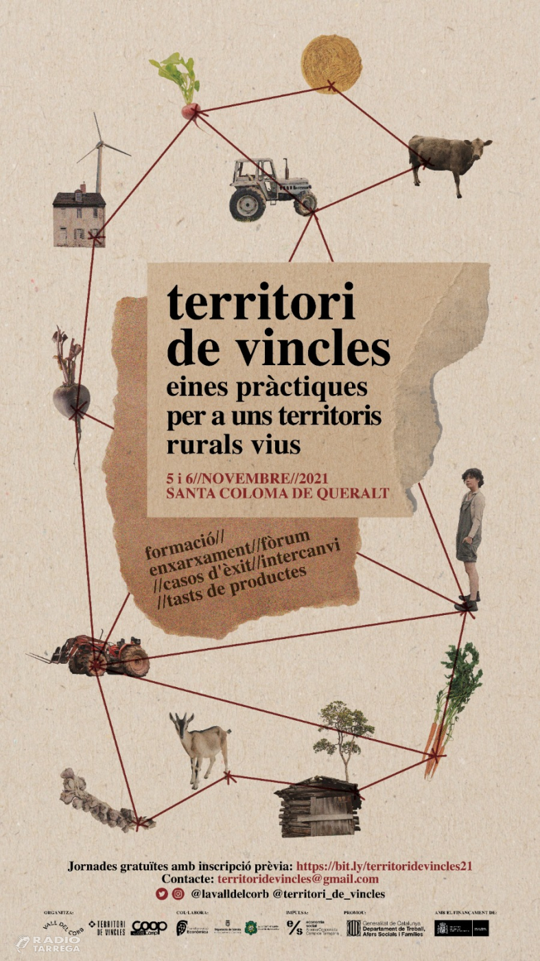 El projecte Territori de Vincles organitza unes jornades per reflexionar i treballar sobre les problemàtiques que pateix la Vall del Corb