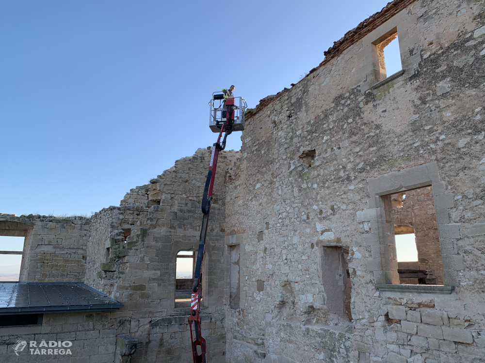 Finalització dels treballs de consolidació dels murs del Castell de Maldà