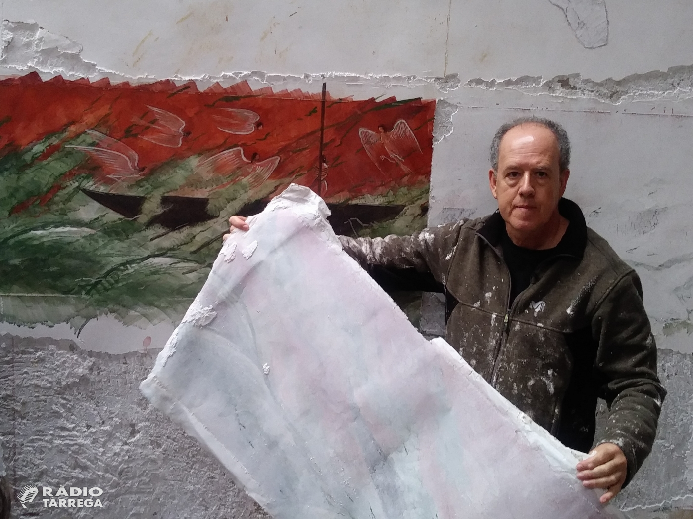Josep Minguell tornarà a pintar a Santa Maria de l'Alba de Tàrrega