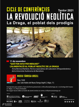 Continua el cicle de conferències 'La revolució neolítica. La Draga, el poblat dels prodigis' al Museu Tàrrega Urgell