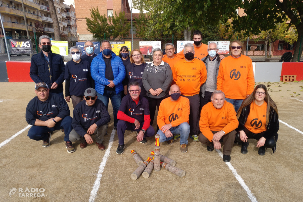 El Club de Bitlles Tàrrega estrena noves pistes en una parcel·la cedida per l’ajuntament al Parc Esportiu