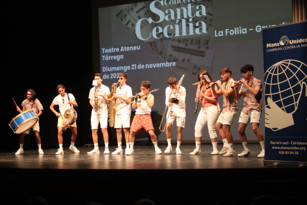 Tàrrega celebra un lluït concert de Santa Cecília en favor de Mans Unides