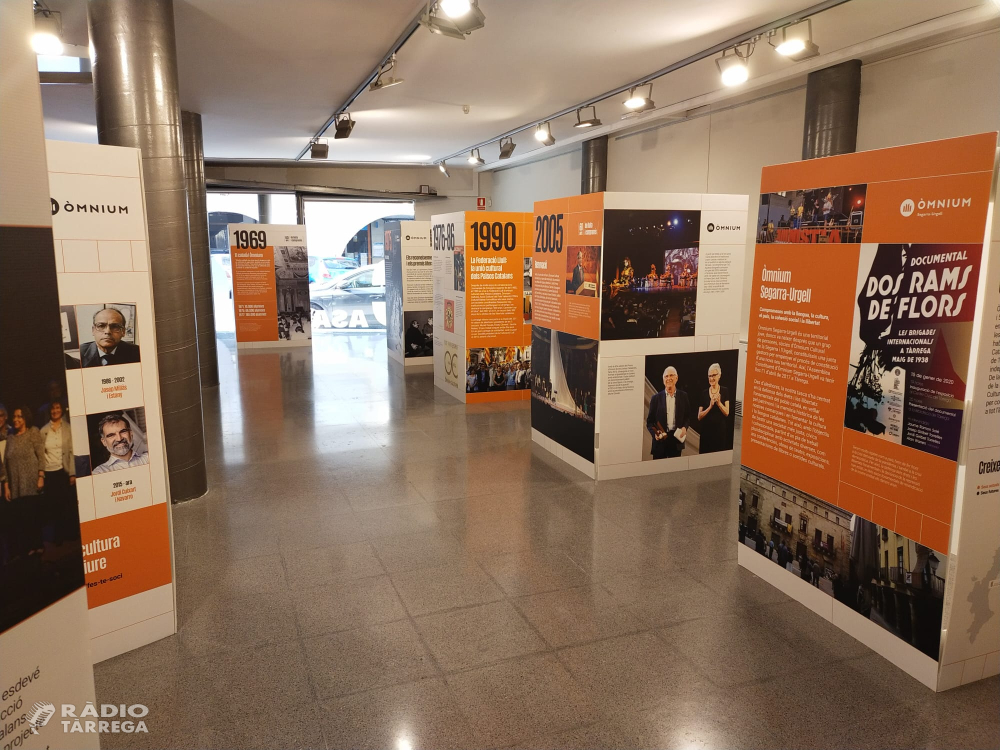 Òmnium Cultural exposa a Bellpuig ‘60 anys de lluita i compromís’