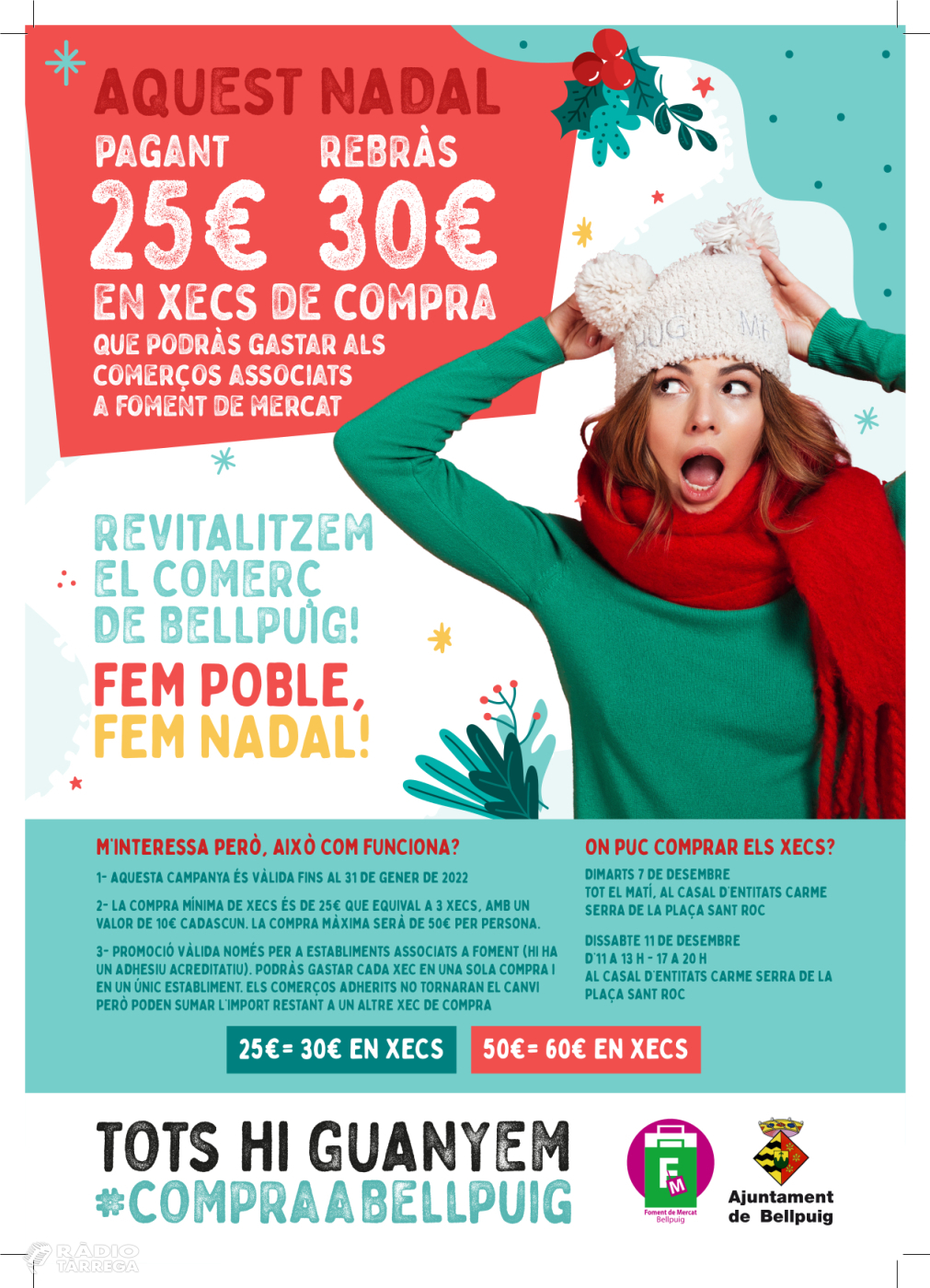 Foment de Mercats de Bellpuig presenta una nova campanya de Nadal