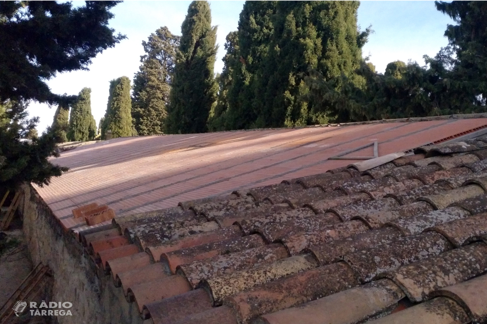 L’Ajuntament de Tàrrega inicia la segona fase de les obres de renovació de cobertes al cementiri municipal