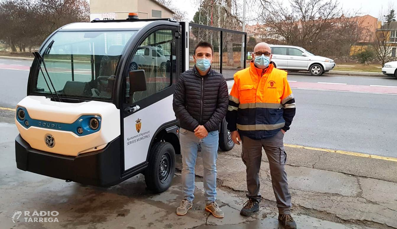 L'Ajuntament d’Agramunt incorpora un nou vehicle elèctric als equips municipals