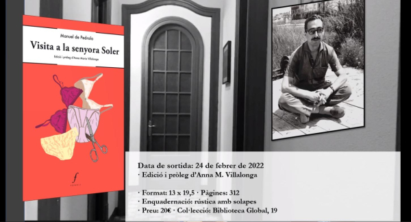 Fonoll publica una novel·la inèdita de Pedrolo que va ser prohibida per la censura