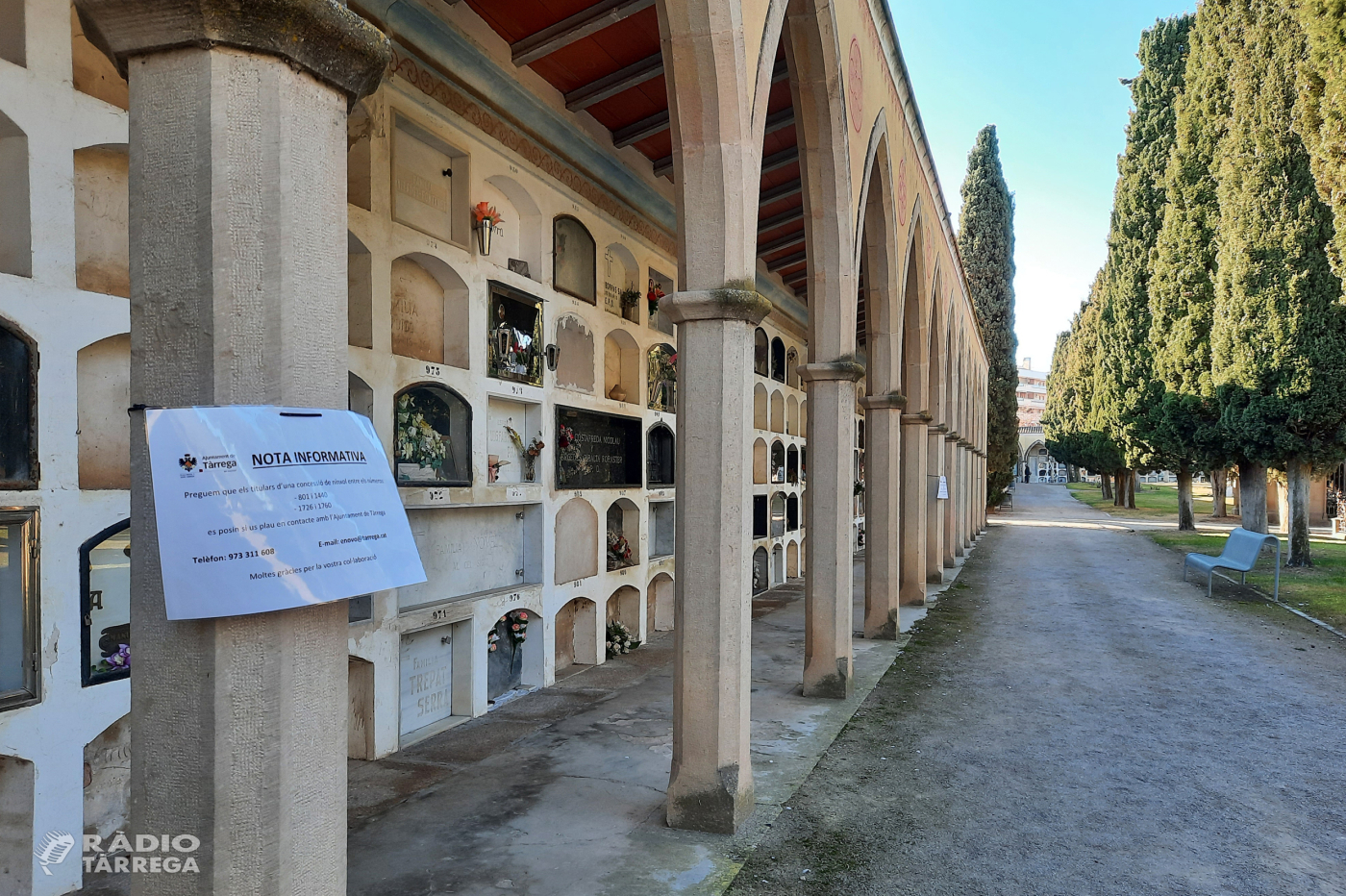 L’Ajuntament de Tàrrega impulsa la dignificació i rehabilitació de la part més antiga del cementiri municipal