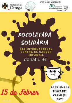 Tàrrega commemora el Dia Mundial contra el Càncer Infantil amb un acte solidari