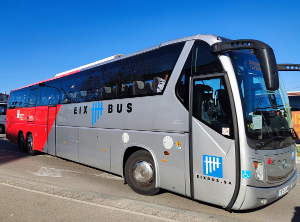 L'Eix Bus, la línia que uneix Girona-Vic-Manresa-Tàrrega-Cervera-Mollerussa-Lleida tanca el 2021 amb 110.580 viatgers