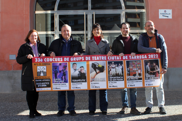El 33è Concurs de Grups de Teatre Ciutat de Tàrrega aposta per la comèdia i els musicals del 5 de març al 9 d’abril