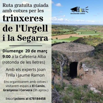 La Soll organitza diumenge una ruta guiada amb cotxes per les trinxeres de l'Urgell i la Segarra