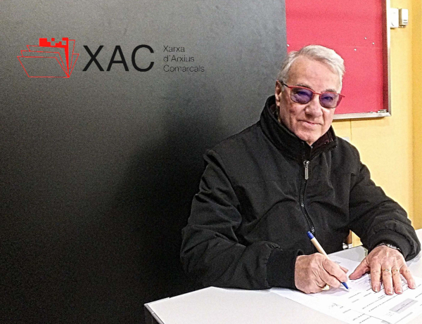 L'antic locutor i col·laborador de Ràdio Tàrrega Josep M. Gràcia ingressa el seu fons personal a l'Arxiu Comarcal de l'Urgell