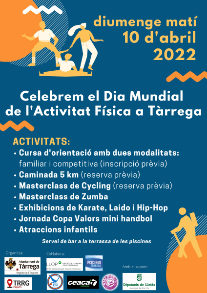 Tàrrega proposa fer esport i salut el diumenge 10 d’abril amb motiu del Dia Mundial de l’Activitat Física