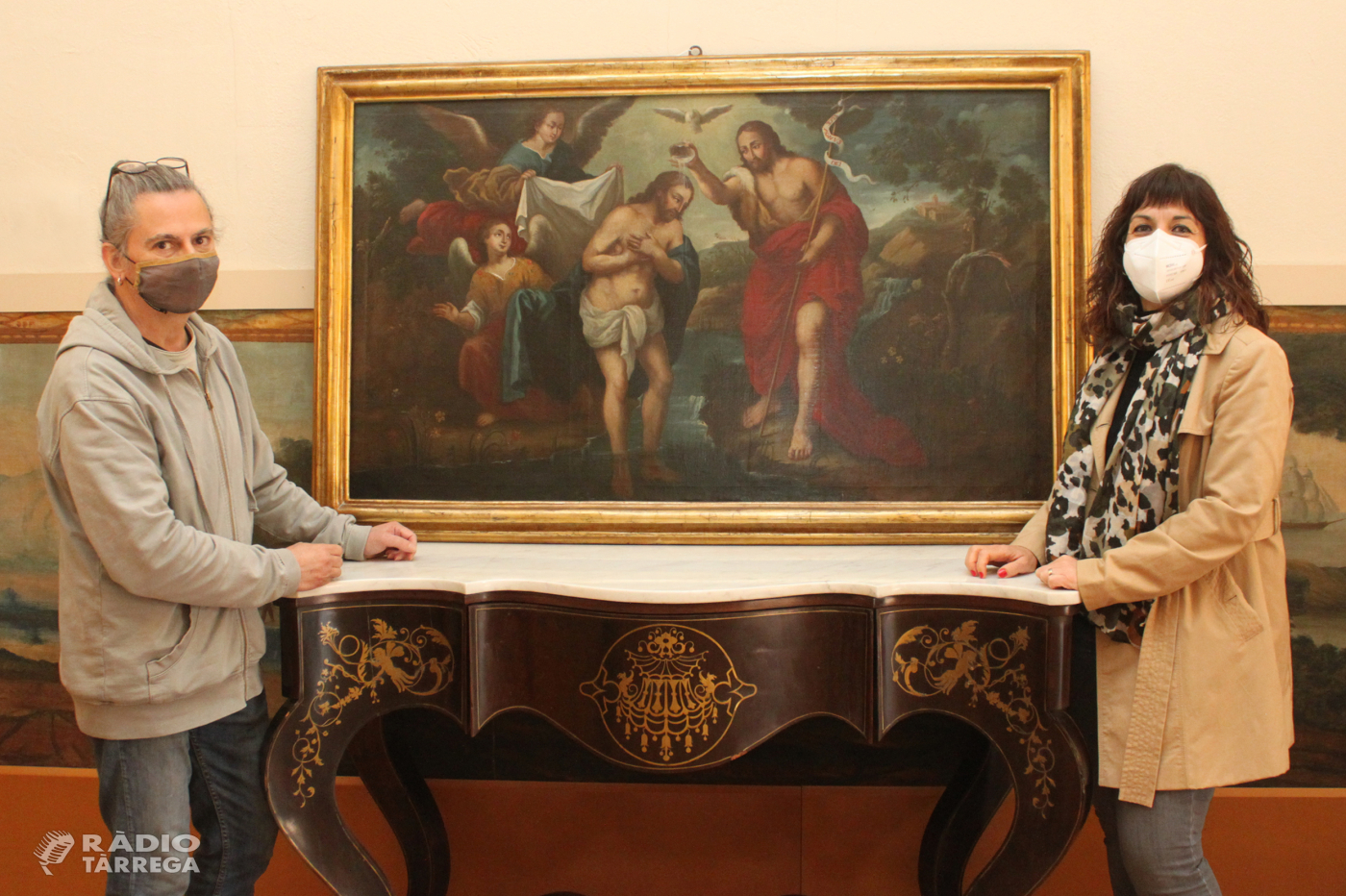 El Museu Tàrrega Urgell restaura dues pintures barroques provinents de la casa modernista de Cal Segarra