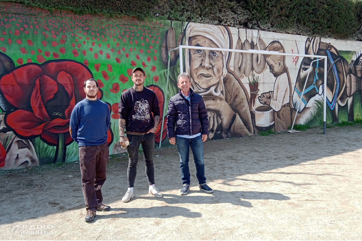 Claravalls incorpora el primer exponent d’art urbà amb un mural de gran format dedicat al món rural