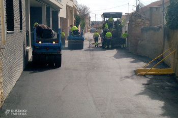 L’Ajuntament de Tàrrega renova el paviment dels carrers de les Astes de Sant Macari i Roger de Llúria