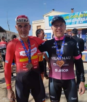 Medalla per els targarins Manel Seco i Ramon Lloses al Campionat de Catalunya de contrarellotge en la categoria Masters 50