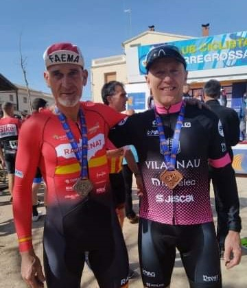 Medalla per els targarins Manel Seco i Ramon Lloses al Campionat de Catalunya de contrarellotge en la categoria Masters 50