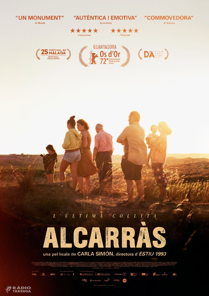 El film 'Alcarràs' premiat a la Berlinale, arriba als cinemes Majèstic de Tàrrega