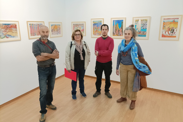 La Sala Marsà de Tàrrega mostra el vessant inèdit com a ninotaire del pintor Lluís Trepat