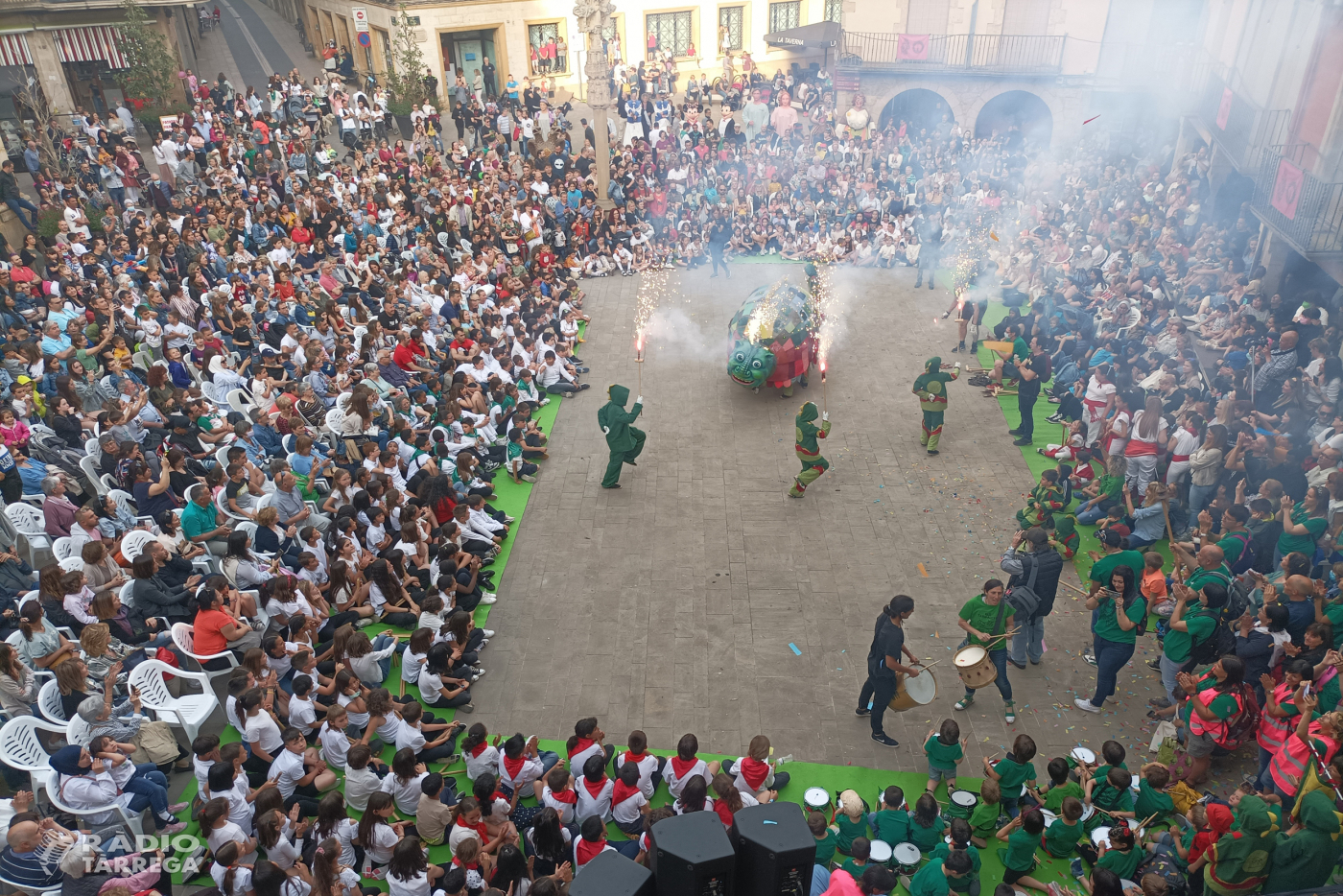 Multitudinari retorn als carrers de la Festa Major 2022 de Tàrrega, que s’obre amb un nou esclat de cultura popular
