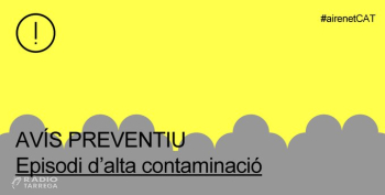 Ampliat l'avís preventiu per partícules a Ponent i la Catalunya Central per la desena onada de pols africana de l'any