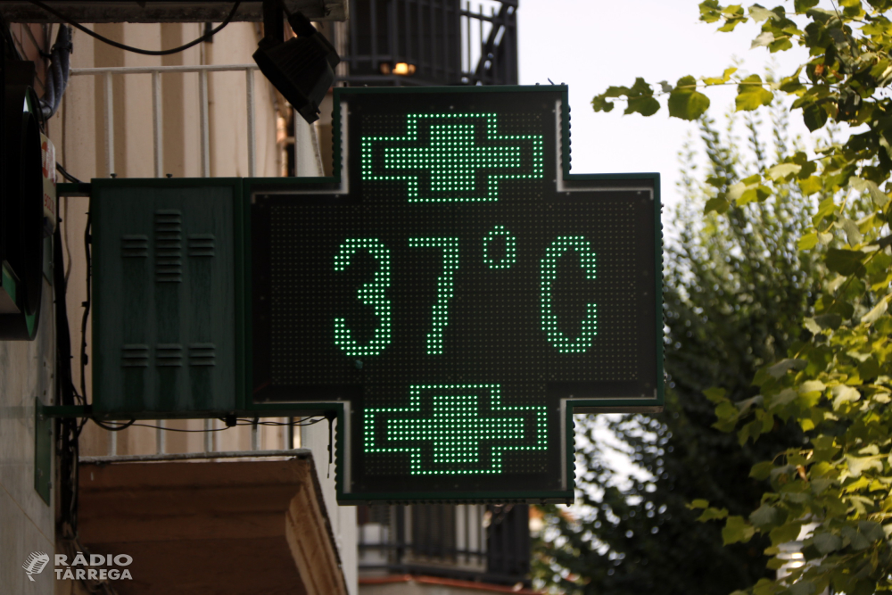 La calorada deixa temperatures de rècord a Tàrrega aquest mes de maig a l'arribar als 37,1 graus