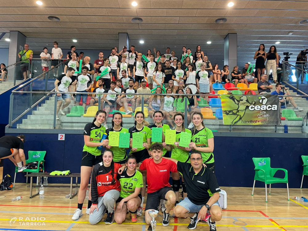 Les jugadores del CEACA Tàrrega d’handbol es proclamen sotscampiones de la Copa Federació